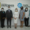 Al centro el Dr. Wady Ramírez, Rector de UNIREMHOS y la Dra. Dhamelisse Then Vanderhorst, Directora General del Hospital Pediátrico Hugo Mendoza, junto a integrantes de los equipos de ambas instituc